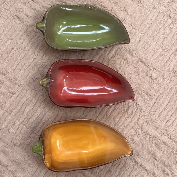 Set of 3 Chili pepper bowls in red green yellow - new in sealed packaging - Picture 6 of 16